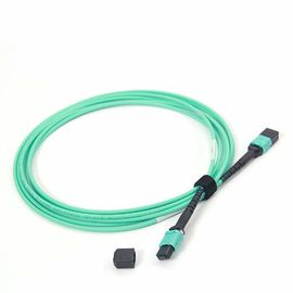 주문 여성 MPO - MPO 섬유 접속 코드 OM4 50/125 24는 다중 상태 10ft 길이를 응어리를 뺍니다 online manufacture