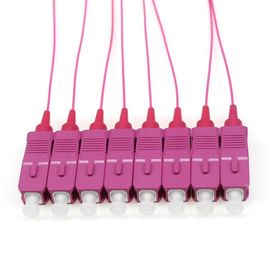 주문 OM4 SC/PC 광섬유 떠꺼머리는, 1개의 M 섬유 점퍼 케이블 12 0.9mm를 착색합니다 online manufacture