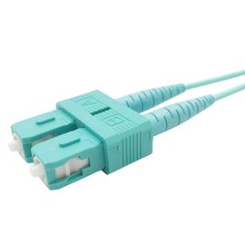 주문 SC - LC 다 형태 쌍신회로 광섬유 점퍼 케이블 OM3 - 300 물 색깔 online manufacture