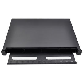 주문 1U 19 인치 광섬유 배급 상자 선반 산 냉각 압연된 강철 1.2T 물자 두껍게 online manufacture