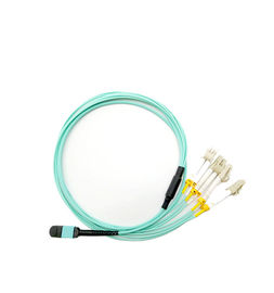 주문 12 증명서를 주는 Lc 탈주 코드 세륨 ISO에 핵심 MPO MTP 케이블 OM3 섬유 광학적인 Mpo online manufacture