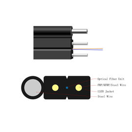 주문 LSZH/PVC/PE 재킷 단순한 단일 모드 섬유 G652A FTTH 하락 케이블 공중선 사용법 online manufacture