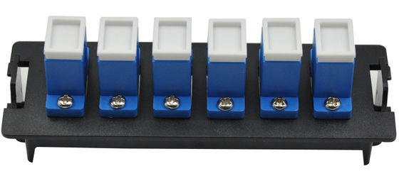 주문 플라스틱 재료 12 포트 SC 듀플렉스 광섬유 패치 패널 19 인치 1U 배포 상자에 대한 클립 설치 online manufacture