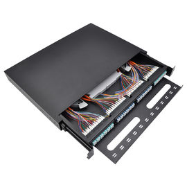 주문 OTB 12 24 36 48 96의 핵심 광섬유 미끄러지는 패치 패널 분말 입히는 공용영역 online manufacture