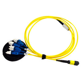 주문 Uniboot 4 X LC 쌍신회로 MPO MTP 케이블 간선 케이블/G652D PVC 뛰어오르는 케이블에 MTP online manufacture