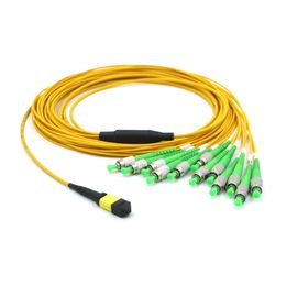 주문 12F 낮은 삽입 손실 MPO MTP 케이블 여성 - ST APC 섬유 연결관 탈주 케이블 online manufacture