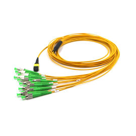 주문 12 섬유는 ST APC Mpo 간선 케이블 접속 코드 길이에 저손실 황색 MTP MPO를 1 미터 흩어집니다 online manufacture