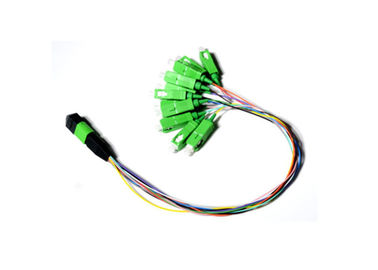 주문 0.9mm 12 섬유는 SC APC에 눈 접속 코드/간단한 단위 MPO APC 남성을 흩어집니다 online manufacture