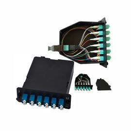 주문 OS2 24 섬유 저손실 삽입 Mpo Mtp 연결관 및 LC 쌍신회로 접합기 섬유 카세트 online manufacture