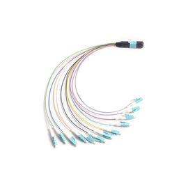 주문 12 F MTP - LC 광섬유 MTP MPO 탈주 MPO 카세트 단위 상자를 위한 케이블 0.9 mm online manufacture