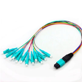 주문 거리 APC 단일모드 브레이크아웃 케이블에 여성인 12F 저삽입 손실 MPO MTP 케이블 MTP online manufacture