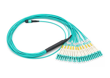 주문 24의 섬유 MPO MTP는 접속 코드 MTP-24 OM3 다중 상태 탈주 케이블을 흩어집니다 online manufacture