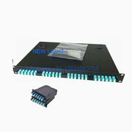 주문 MPO/MTP 케이블 및 접합기를 가진 19 선반 산 광섬유 패치 패널 online manufacture