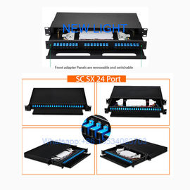 주문 선반 산 다중 상태 섬유 눈 패치 패널/48 항구 19 인치 패치 패널 광섬유 online manufacture