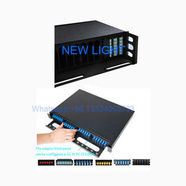 주문 1U 2U 3U 검정 광섬유 패치 패널 표준 크기 LC/SC/ST/FC 항구 online manufacture