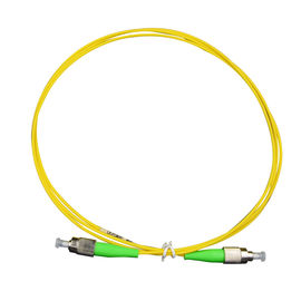 주문 FC APC 섬유 접속 코드 심플렉스 9/125 SM 나사 활자 합금 연결관 2 미터 길이 online manufacture