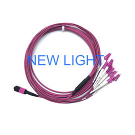 주문 Mpo 섬유 카세트를 위한 광 커넥터 MPO MTP 케이블 Om3 다중 상태 광학 섬유 케이블 online manufacture