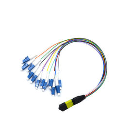 주문 12 섬유 연결관 MPO MTP 케이블 Om2 섬유 케이블은 Mpo 섬유 카세트를 연결합니다 online manufacture