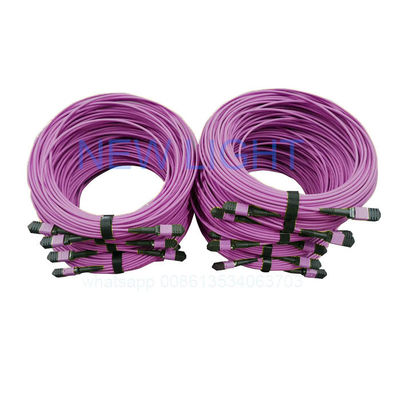 주문 OM4 12 코어 MPO MTP 케이블 (맞춤형 길이, 고밀도 데이터 센터용) online manufacture
