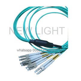 주문 LC Uniboot 분지 MPO MTP 케이블/OM3 OM4 40G 100G Mpo 헝겊 조각 케이블 online manufacture