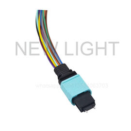 주문 OEM MPO MTP 케이블 OM3 똑바른 10Gb의 다중 상태 50/125의 광섬유 헝겊 조각 케이블 online manufacture