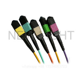 주문 4 이중 LC 탈주 케이블 저손실 0.35dB & 표준 손실 0.60dB에 SM MM MPO online manufacture