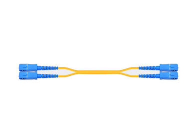 주문 40G 자료 전송 SC 광섬유 접속 코드 쌍신회로 단일 모드 1310년/1550nm online manufacture