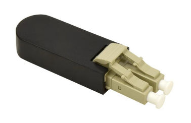 주문 LC MM 62.5/125 이중 광섬유 루프백 클립을 가진 베이지 색깔 LC 연결관 online manufacture