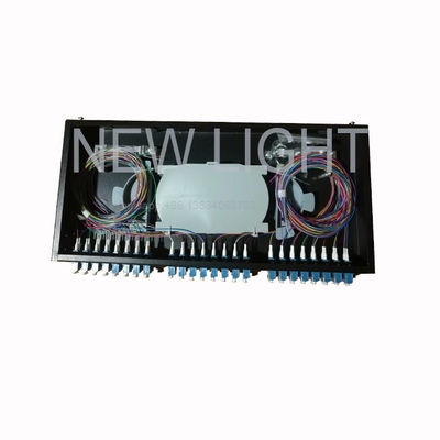 주문 OM3/OM4 멀티모드 광섬유 관리를 위한 1U 랙 마운트 48포트 LC 광섬유 패치 패널 online manufacture