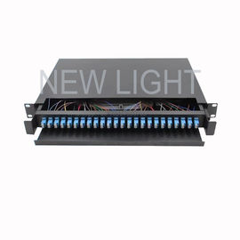 주문 1U 96 섬유 OM3/OM4 다중 상태 섬유 광 케이블 종료 패치 패널 벽 산 online manufacture