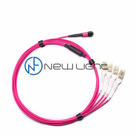 주문 OM4 100G 전송 12 물가 MTP 헝겊 조각 케이블 online manufacture