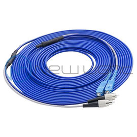 주문 5m OM4 12 핵심 여성 MPO / MTP - MPO 광섬유 패치 코드 LSZH 3.0 심홍색 케이블 online manufacture