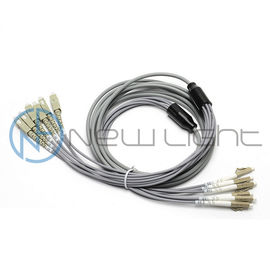 주문 회색 밖으로 LSZH 재킷 다중 상태 6C LC 광섬유 접속 코드 online manufacture