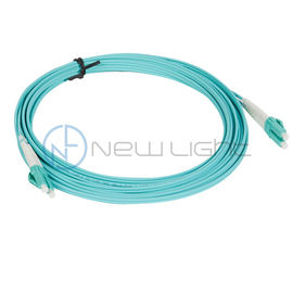 주문 물 100G FTTH 기지국 MM 50/125 OM4 LC LSZH 쌍신회로 접속 코드 online manufacture