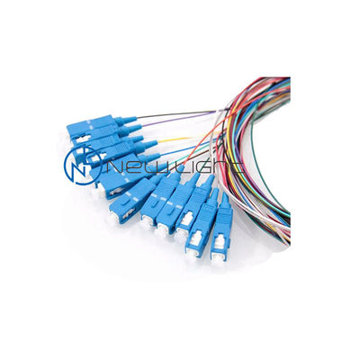 주문 LSZH 12 색 1M 광섬유 땋아 늘인 머리 SC / E2000 / FC / 거리 광섬유 열 online manufacture