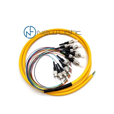 주문 단일모드 광섬유 케이블 1m LSZH 0.9 밀리미터 FC UPC / APC 12 가닥 online manufacture