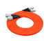 62.5 / 125 광섬유 접속 코드 LC LC 3.0mm 주문을 받아서 만들어진 길이 오렌지 색깔