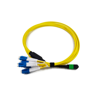 저삽입 손실 충실 MTP MPO 섬유 패치 케이블 PVC 3.0 밀리미터 MPO 케이블