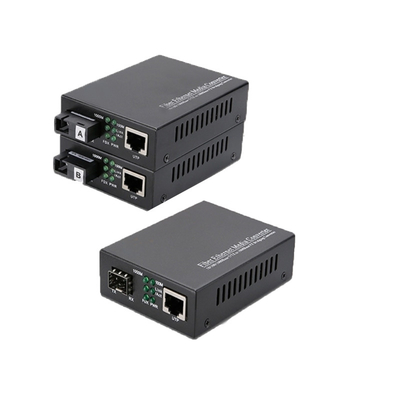 1.25G SFP 광소 미디어 변환기 LC 커넥터 Tx1550nm DFB 싱글 모드 3.3V 전원 공급 장치