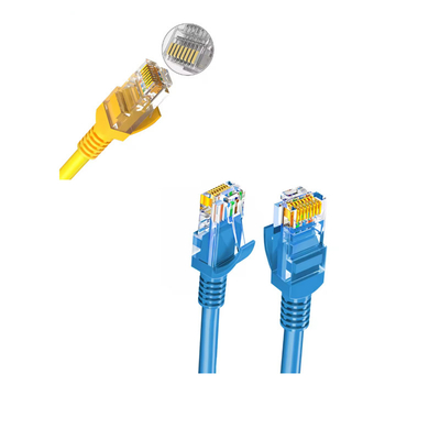 금으로 칠한 Cat6 패치 케이블 UL 인증 이중 보호 Cat7 네트워크 케이블