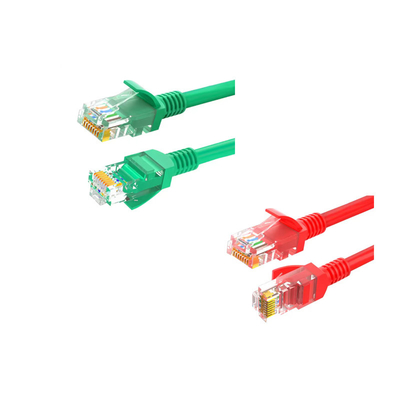 스피드 이더넷 패치 케이블 UL 인증 Cat6a Bare Copper 24AWG*2*4P 7/0.20mm 100% 테스트