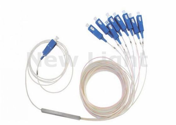 SC UPC 1x8 PLC 광섬유 스플리터 FTTH용 철강관형 단일 모드 및 낮은 삽입 손실