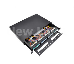 96 핵심 LC 섬유 광학적인 패치 패널 FTTH 배급 상자 스테인리스