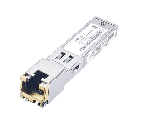 850nm 파장 SFP 섬유 송신기 RJ45 여성 커넥터와 10G 기본-SR/SW 애플리케이션을 위한 1.25 Gb/s 데이터 레이트