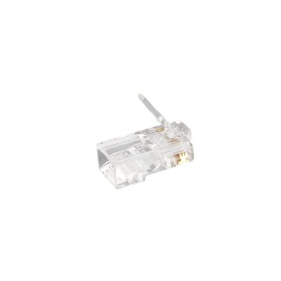 도매 CAT6 8P8C 투명한 RJ45 플러그 - 1000Mbps 순수한 구리, 플루크 인증