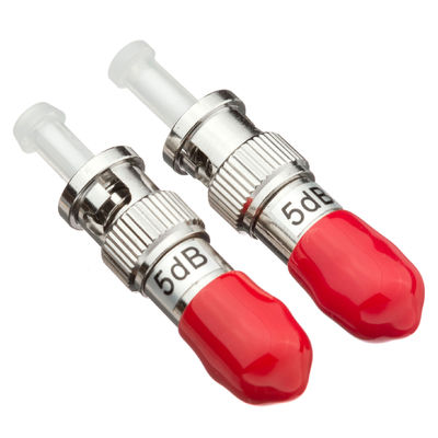 고출력 1W 및 단일 모드 애플리케이션용 1-30dB 감쇠 기능을 갖춘 ST 암-수 광섬유 감쇠기