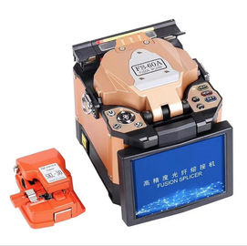 스크린을 가진 자동적인 광섬유 공구 7800mAh 건전지 융해 접합 기계