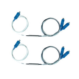 1.2 미터 G657A2 0.9mm 강철 관/아BS 광섬유 여과기 FWDM 1 x 2 SC UPC 연결관