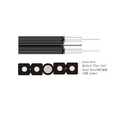 LSZH 자켓과 G652A1 싱글 모드 섬유를 가진 자부지 FTTH 드롭 케이블