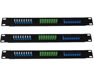 1U 분포 프레임을 위한 냉각 압연된 강철 FTTH 광섬유 패치 패널 LC SC E2000